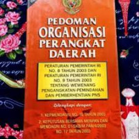 Image of Pedoman Organisasi Perangkat Daerah