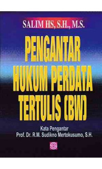 Image of Pengantar Hukum Perdata Tertulis (BW)
