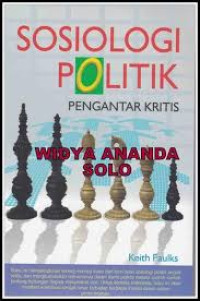 Image of Sosiologi Politik Pengantar Kritis