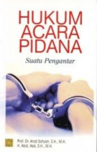 Image of hukum acara pidana suatu pengantar